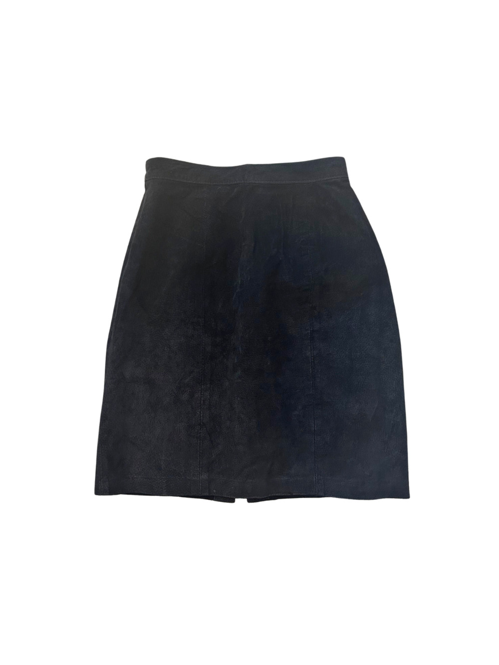 BB Dakota Skirt Pencil Straight Leatherwear Suede Black Women’s Size 7/8